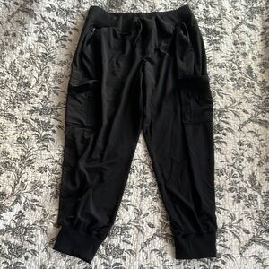 Large All In Motion Women’s Black Cargo Joggers